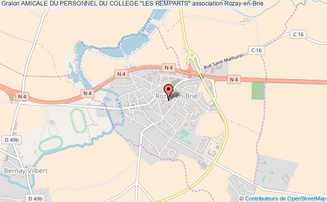 plan association Amicale Du Personnel Du College "les Remparts" Rozay-en-Brie