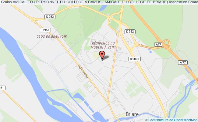 plan association Amicale Du Personnel Du College A.camus ( Amicale Du College De Briare) 