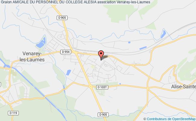 plan association Amicale Du Personnel Du College Alesia Venarey-les-Laumes