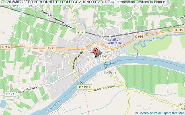 plan association Amicale Du Personnel Du College Alienor D'aquitaine Castillon-la-Bataille