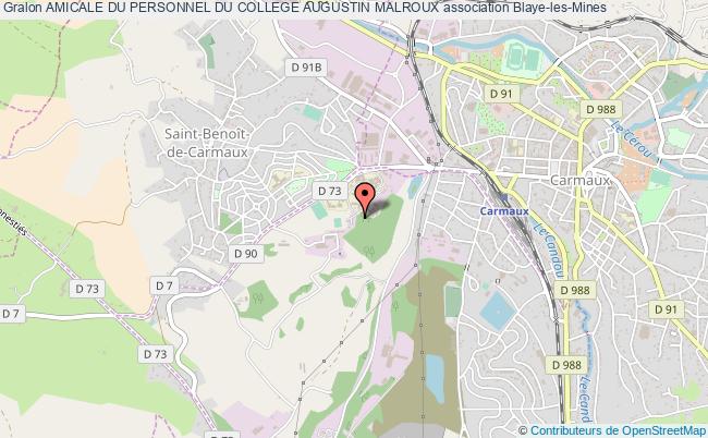 plan association Amicale Du Personnel Du College Augustin Malroux Blaye-les-Mines