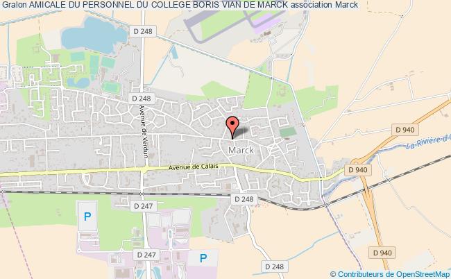 plan association Amicale Du Personnel Du College Boris Vian De Marck Marck