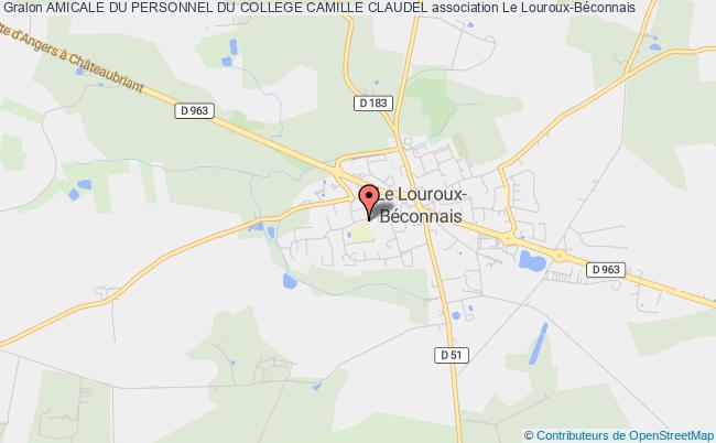 plan association Amicale Du Personnel Du College Camille Claudel Val d'Erdre-Auxence