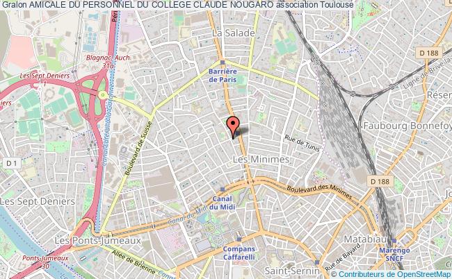 plan association Amicale Du Personnel Du College Claude Nougaro Toulouse