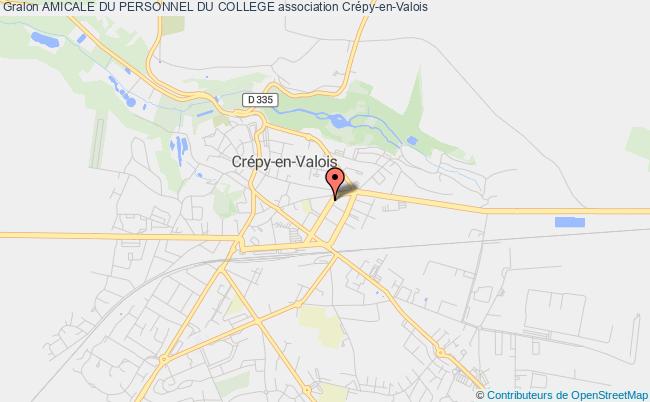 plan association Amicale Du Personnel Du College Crépy-en-Valois