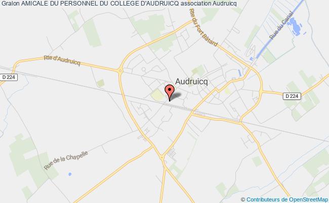 plan association Amicale Du Personnel Du College D'audruicq Audruicq