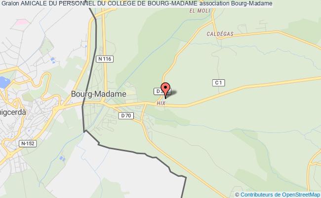 plan association Amicale Du Personnel Du College De Bourg-madame Bourg-Madame