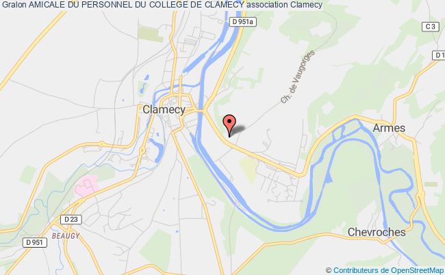 plan association Amicale Du Personnel Du College De Clamecy Clamecy