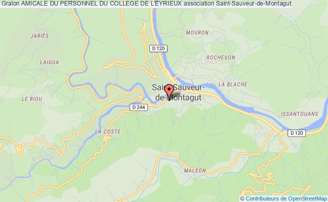 plan association Amicale Du Personnel Du College De L'eyrieux Saint-Sauveur-de-Montagut