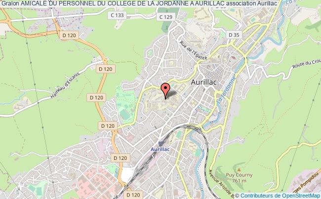 plan association Amicale Du Personnel Du College De La Jordanne A Aurillac Aurillac