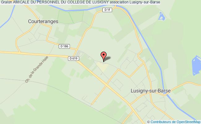 plan association Amicale Du Personnel Du College De Lusigny Lusigny-sur-Barse
