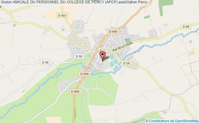 plan association Amicale Du Personnel Du College De Percy (apcp) Percy