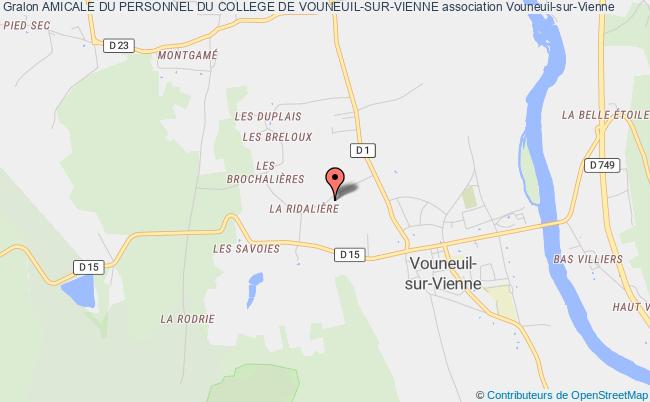 plan association Amicale Du Personnel Du College De Vouneuil-sur-vienne Vouneuil-sur-Vienne