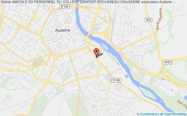 plan association Amicale Du Personnel Du College Denfert-rochereau D'auxerre Auxerre