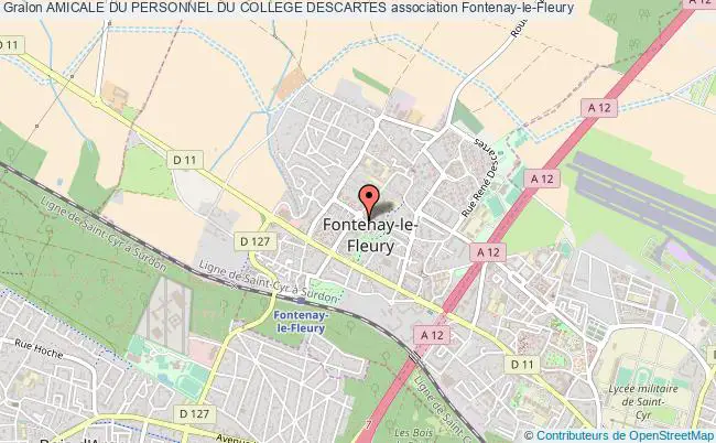 plan association Amicale Du Personnel Du College Descartes Fontenay-le-Fleury