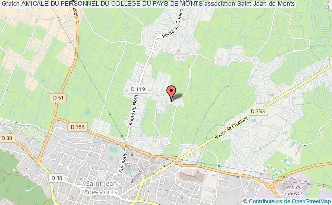 plan association Amicale Du Personnel Du College Du Pays De Monts Saint-Jean-de-Monts