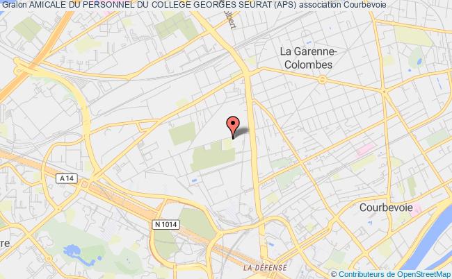 plan association Amicale Du Personnel Du College Georges Seurat (aps) Courbevoie