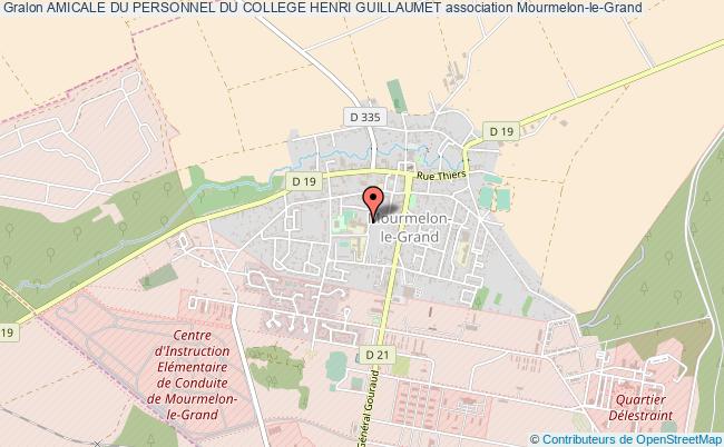 plan association Amicale Du Personnel Du College Henri Guillaumet Mourmelon-le-Grand