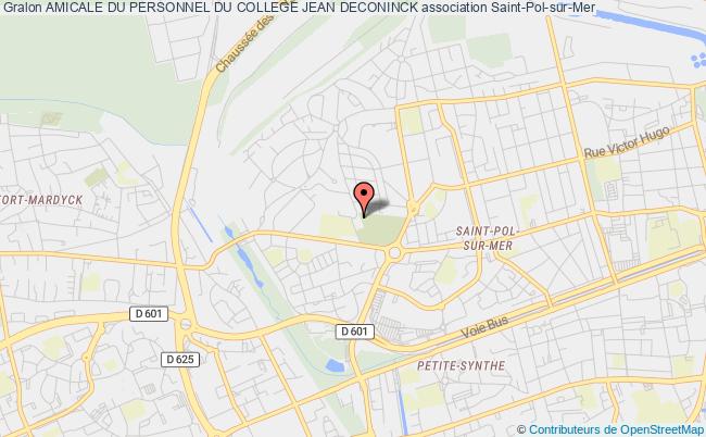 plan association Amicale Du Personnel Du College Jean Deconinck Saint-Pol-sur-Mer