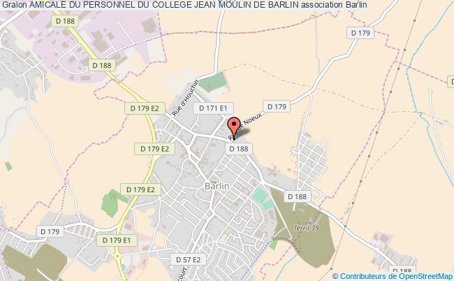 plan association Amicale Du Personnel Du College Jean Moulin De Barlin 
