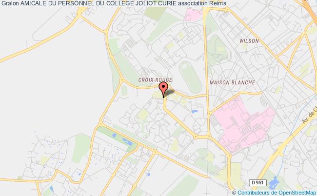 plan association Amicale Du Personnel Du College Joliot Curie Reims