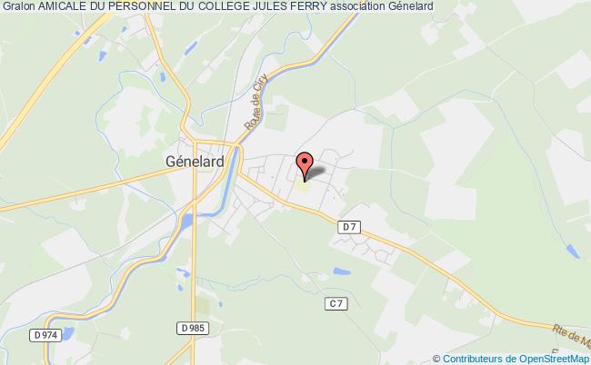 plan association Amicale Du Personnel Du College Jules Ferry Génelard