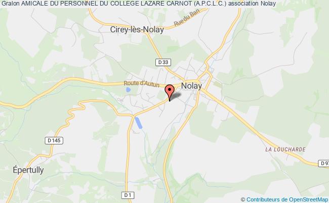 plan association Amicale Du Personnel Du College Lazare Carnot (a.p.c.l.c.) Nolay