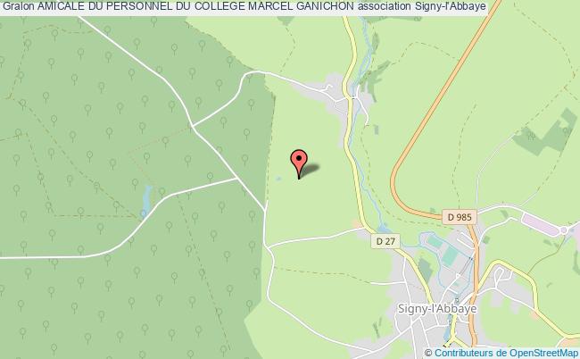 plan association Amicale Du Personnel Du College Marcel Ganichon Signy-l'Abbaye