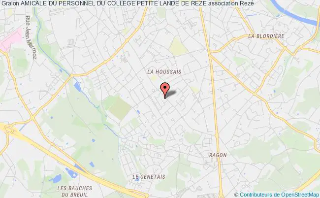plan association Amicale Du Personnel Du College Petite Lande De Reze Rezé