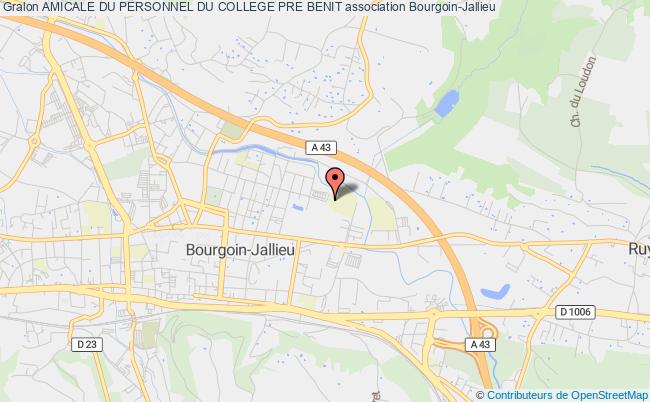 plan association Amicale Du Personnel Du College Pre Benit Bourgoin-Jallieu