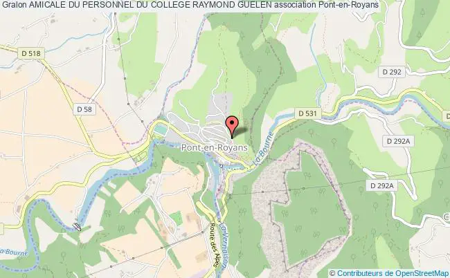 plan association Amicale Du Personnel Du College Raymond Guelen Pont-en-Royans