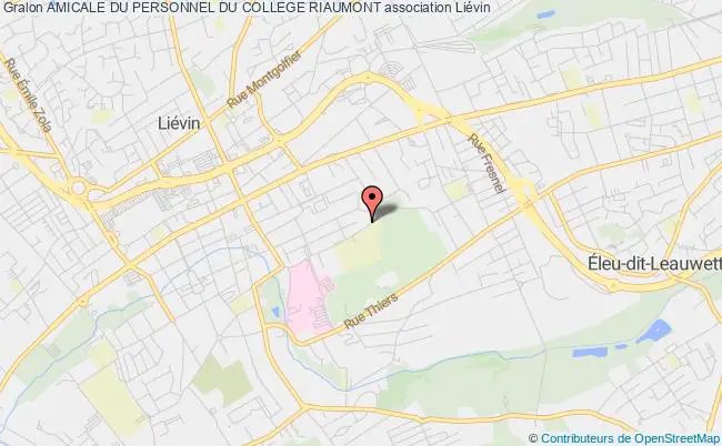 plan association Amicale Du Personnel Du College Riaumont Liévin