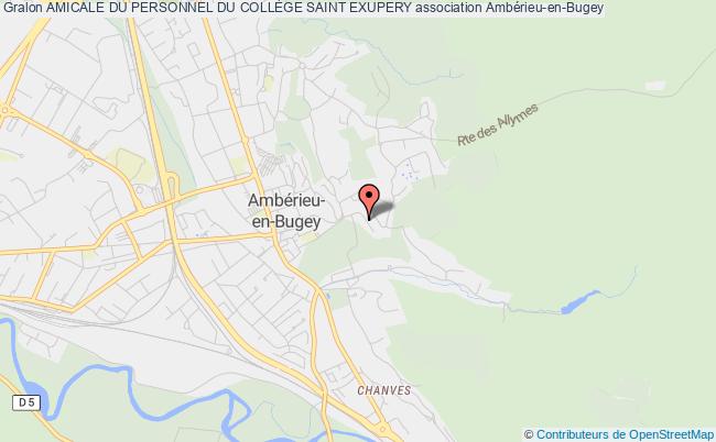 plan association Amicale Du Personnel Du CollÈge Saint Exupery Ambérieu-en-Bugey