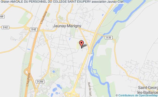 plan association Amicale Du Personnel Du College Saint Exupery Jaunay-Clan