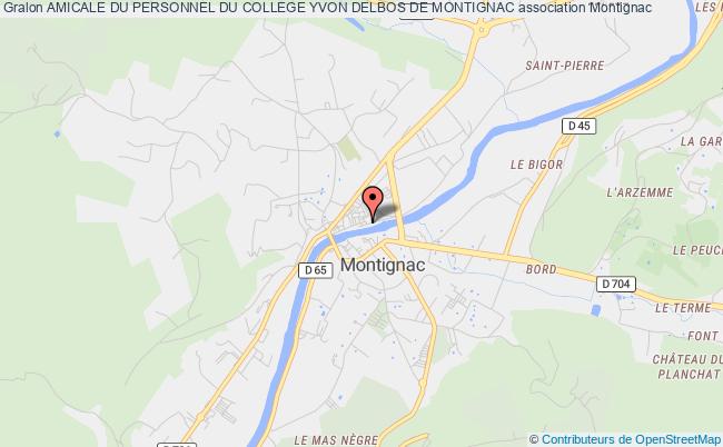 plan association Amicale Du Personnel Du College Yvon Delbos De Montignac Montignac