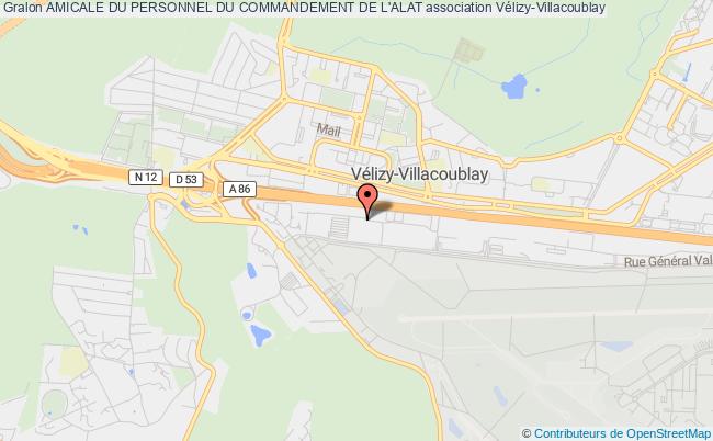 plan association Amicale Du Personnel Du Commandement De L'alat Vélizy-Villacoublay