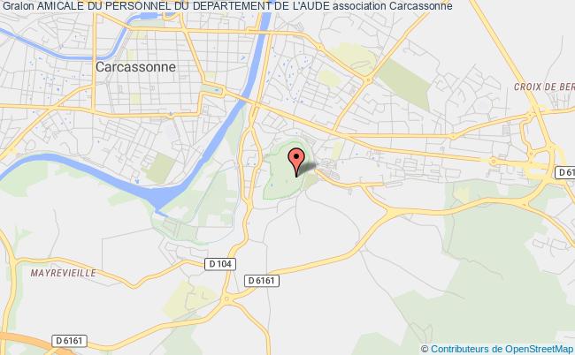 plan association Amicale Du Personnel Du Departement De L'aude Carcassonne Cédex 9