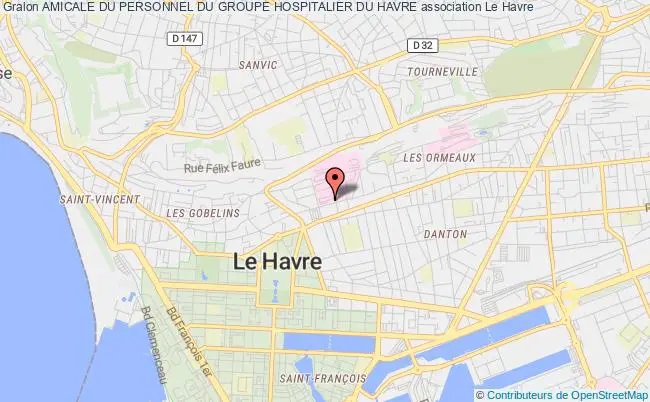 plan association Amicale Du Personnel Du Groupe Hospitalier Du Havre Le Havre