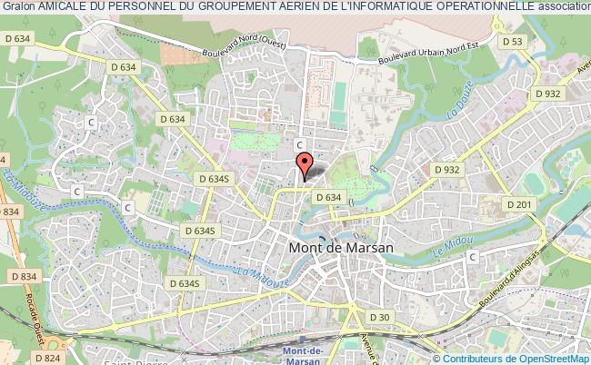 plan association Amicale Du Personnel Du Groupement Aerien De L'informatique Operationnelle Mont-de-Marsan