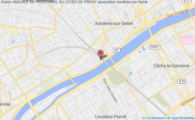 plan association Amicale Du Personnel Du Lycee De Prony Asnières-sur-Seine
