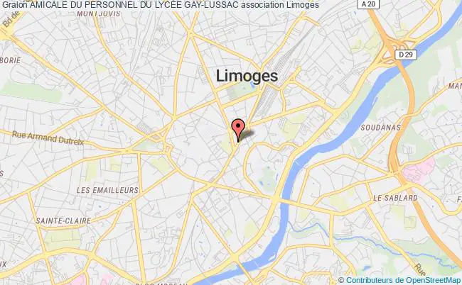 plan association Amicale Du Personnel Du LycÉe Gay-lussac Limoges
