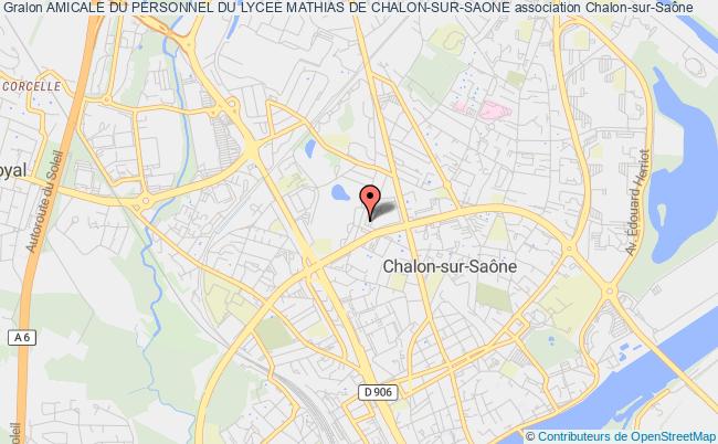 plan association Amicale Du Personnel Du Lycee Mathias De Chalon-sur-saone Chalon-sur-Saône