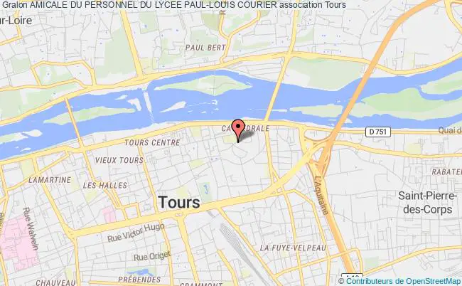 plan association Amicale Du Personnel Du Lycee Paul-louis Courier Tours
