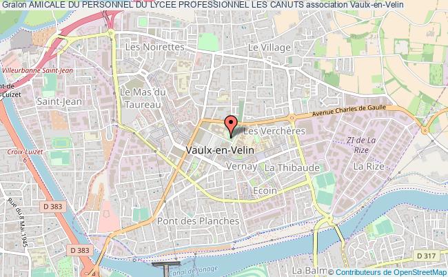 plan association Amicale Du Personnel Du Lycee Professionnel Les Canuts Vaulx-en-Velin