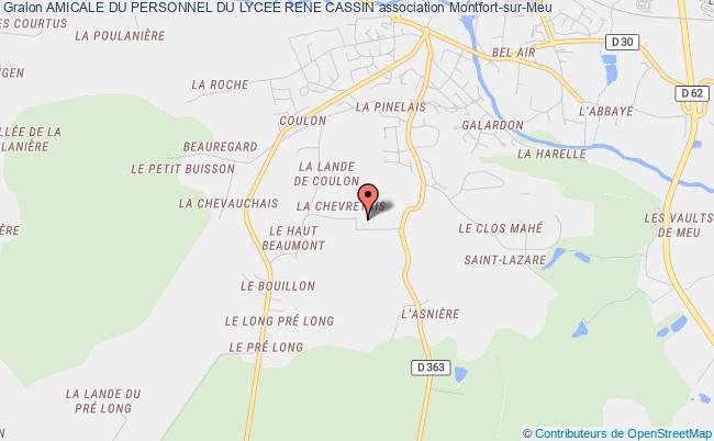 plan association Amicale Du Personnel Du Lycee Rene Cassin Montfort-sur-Meu