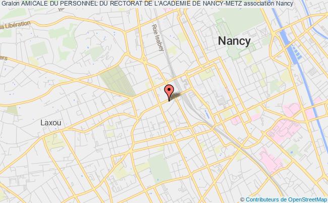 plan association Amicale Du Personnel Du Rectorat De L'academie De Nancy-metz Nancy