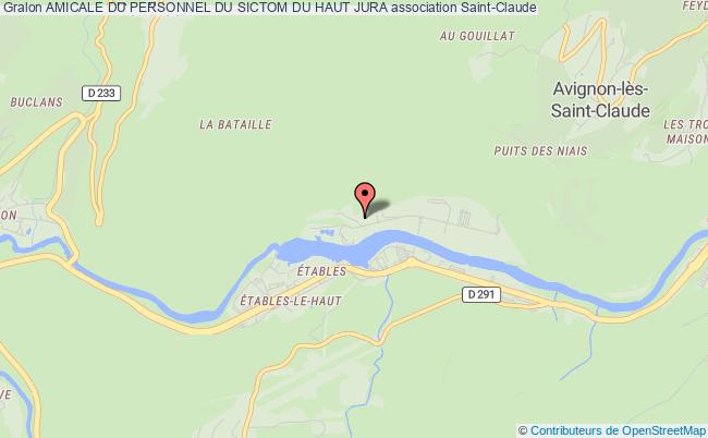 plan association Amicale Du Personnel Du Sictom Du Haut Jura Saint-Claude