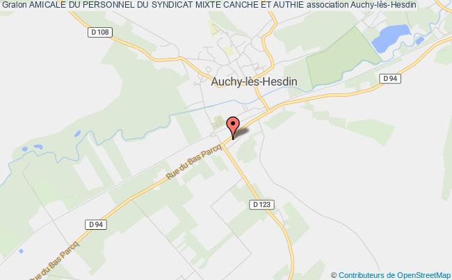 plan association Amicale Du Personnel Du Syndicat Mixte Canche Et Authie Auchy-lès-Hesdin
