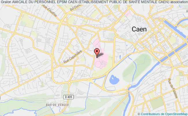 plan association Amicale Du Personnel Epsm Caen (etablissement Public De SantÉ Mentale Caen) Caen cedex