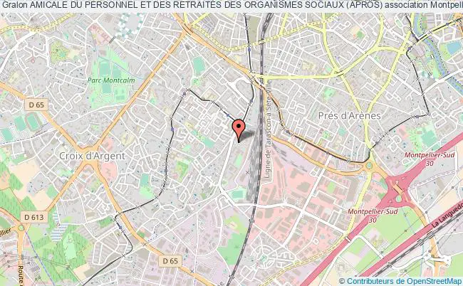 plan association Amicale Du Personnel Et Des RetraitÉs Des Organismes Sociaux (apros) Montpellier